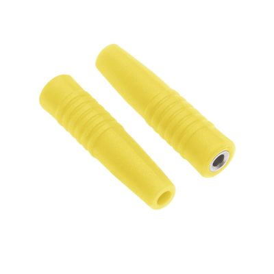 BHUPWZE Brass 2mm Banana Female Insulated Jack Plug Wire Solder Connector(Yellow,1PCS)