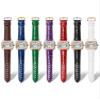 Genuine Leather Watch Strap For Cartier Tank Santos Pin Buckle(Blue r1,18mm) view 2