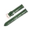 Genuine Leather Watch Strap For Cartier Tank Santos Pin Buckle(Green r1,17mm) view 1