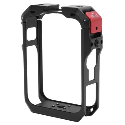 Acouto Camera Expansion Cage Metal Protective Frame Camera Housing Cage for Osmo 360 Panoramic with Cold Shoe 1/4 Screw Port Access Window (Black)