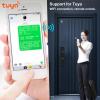 AOWINHIT Smart Fingerprint WIFI Door Lock Electronic Handle Backlit Touch Panel for Tuya Home Security System view 4