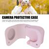 KIMISS Camera Protective Case PU Leather Instant Camera Storage Bag Shoulder Strap for Mini12 11 (Light Pinkish) view 3