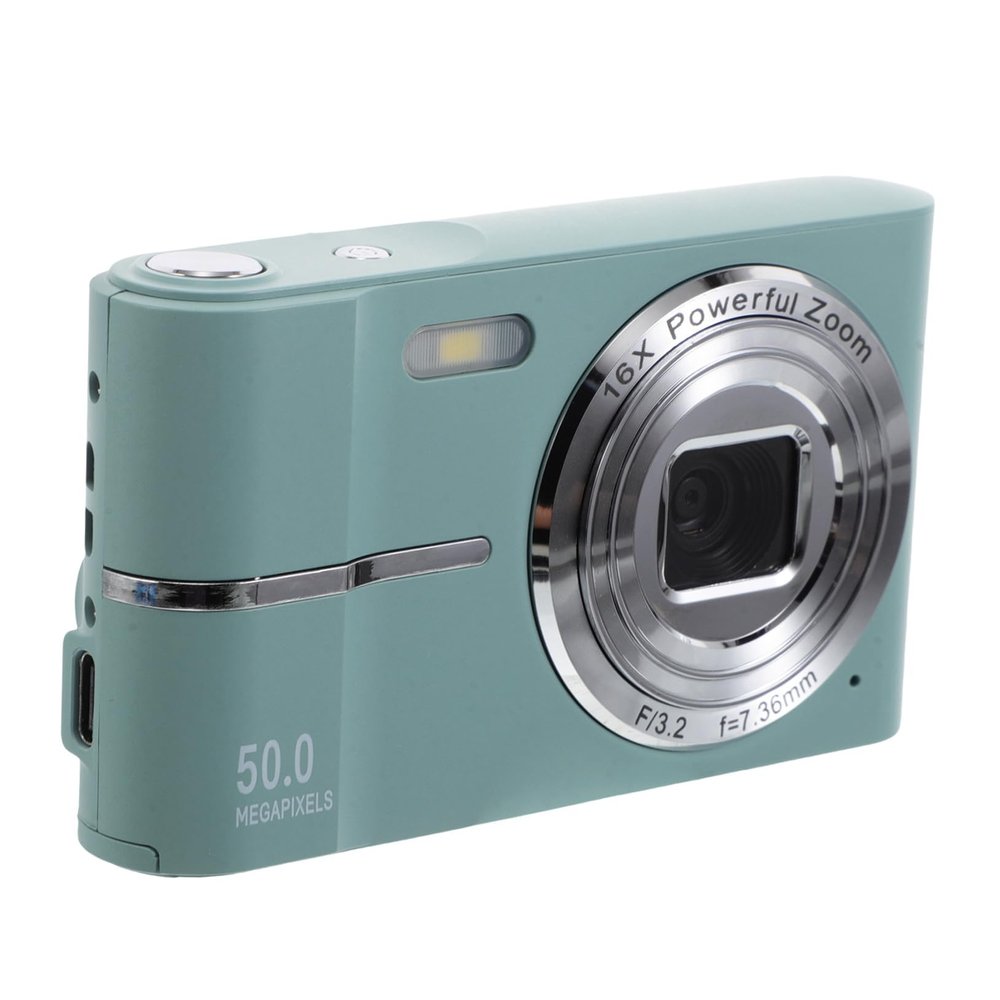 CONGARTENO Portable Digital Camera for Teens Adults Compact Cute Vlogging Camera with Zoom Beginner Friendly for Family Trips and Creative Photography