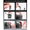 Acouto Camera Expansion Cage Metal Protective Frame Camera Housing Cage for Osmo 360 Panoramic with Cold Shoe 1/4 Screw Port Access Window (Grey) view 3