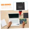 BRIGHTFUFU Portable USB External DVD CD Drive Burner with Anti-Slip Pad Silent Thin Lightweight Rewriter for Laptop Desktop Notebook One Multi-Function Optical Disc Writer and Reader view 3