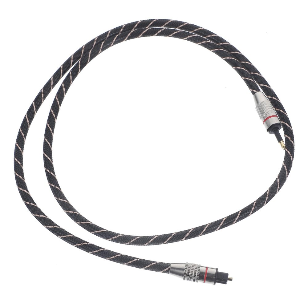Mikinona Digital Optical Audio Cable Fiber Optic Cord for Home Theater Channel Surround Sound Support PVC Zinc Alloy Connector for Tv Gaming Systems
