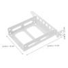IWOWHERO Metal Pci Slot Rear Panel Hard Drive Mount Tray Holder for SSD and Mechanical Drives Enhanced Cooling Bracket Compatible with Multiple PC Cases Easy Installation Computer Mounting view 2