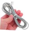 KONTONTY 10pcs PC Phone Extension Cable Silver Gray with Pure Copper for Office Hotel Fax Answering Machine PVC Telephone Cord view 4