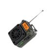 Wisoqu Small Radio, FM AM SW Wideband Rechargeable Multifunctional BT Full Band Finger Radio with Multiple Music Formats, Prolonged Playback Time for Home Travel (OD Green) view 2