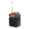 Wisoqu Small Radio, FM AM SW Wideband Rechargeable Multifunctional BT Full Band Finger Radio with Multiple Music Formats, Prolonged Playback Time for Home Travel (OD Green) view 4