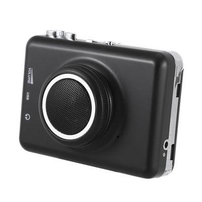 CONGARTENO USB Cassette to Converter Tape Player with Built Speaker Digital Music Player for Direct Computer Transfer and Playback Black