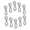 COOLHIYA 10pcs PC Phone Extension Cords Silver Gray Telephone Line Cable with Pure Copper Core and Plugs for Office Hotel Fax Answering Machines view 1