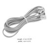 COOLHIYA 10pcs PC Phone Extension Cords Silver Gray Telephone Line Cable with Pure Copper Core and Plugs for Office Hotel Fax Answering Machines view 2