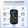 Bluetooth 5.4 Transmitter Receiver for 2 AirPods/Headphones, 2-in-1 Airplane Bluetooth Adapter with Mic for Hands-Free Calls, Low Latency, Wireless Audio Adapter for Travel Flight TV Speakers view 4