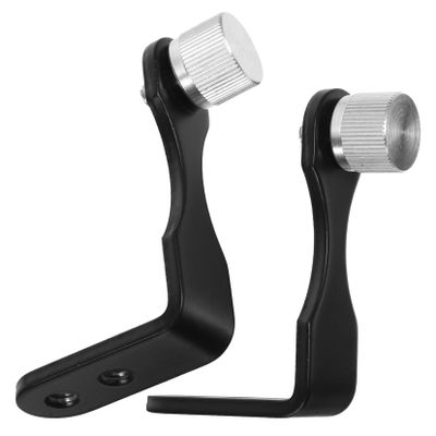 Mikinona 2pcs Metal Binocular Adapter Mount for Telescope Tripod Stable Holder Compatible with Single and Double Telescopes Black and Silver Connector for Secure Attachment