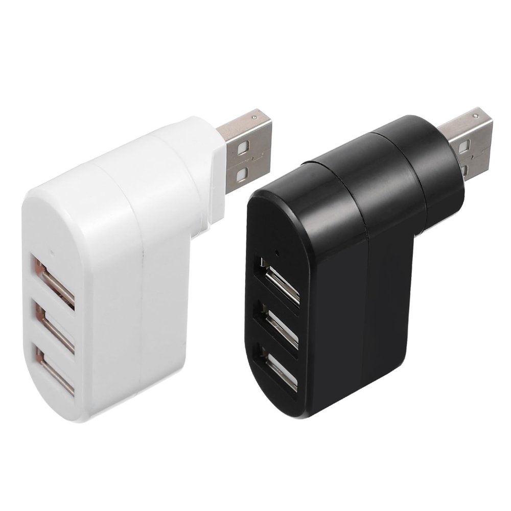 CONGARTENO 2pcs USB Data Hub Ports Adapter Multi-Function USB Extension Splitter for Laptop Desktop Plug and Play Compatible with Multiple Systems