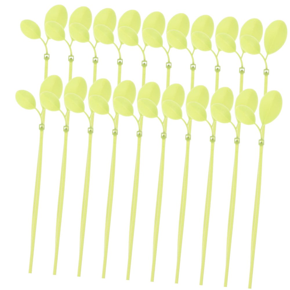 HAKIDZEL 100 pcs Leaf-shaped Nylon Zip Ties with Decorative Tree Leaf Design Cable Cord Wire Ties for Home Office Gardening Use Easy to Operate and