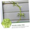 HAKIDZEL 100 pcs Leaf-shaped Nylon Zip Ties with Decorative Tree Leaf Design Cable Cord Wire Ties for Home Office Gardening Use Easy to Operate and view 4
