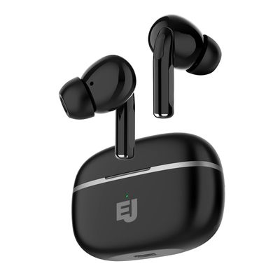 Electric J Wireless Bluetooth Earbuds with Charging Case, Black