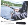 BRIGHTFUFU Thickened Oxford Cloth Tripod Carrying Case with Smooth Zipper Outdoor Photography Stand Storage Bag for Travel Camping Fishing Rods and Art Supplies Black view 3