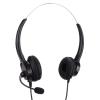 RJ9 Telephone Headset, Corded Binaural Phone Headphone with Noise Cancelling Mic, Headband and Soft Ear Cushions, for Call Center Customer Service Work view 2