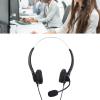 RJ9 Telephone Headset, Corded Binaural Phone Headphone with Noise Cancelling Mic, Headband and Soft Ear Cushions, for Call Center Customer Service Work view 3