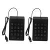 KOMBIUDA 2pcs Mechanical USB Numeric Keypad Keys Portable Number Pad for Laptop Desktop Computer with Sturdy Construction and Seamless USB Integration view 1