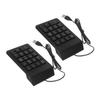IWOWHERO 2pcs USB Numeric Keypad Compact Number Pad for Laptop PC Computer with Shortcut Keys Portable USB Interface Keyboard for Banking Financial Data Entry view 1