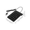 IWOWHERO 2pcs USB Numeric Keypad Compact Number Pad for Laptop PC Computer with Shortcut Keys Portable USB Interface Keyboard for Banking Financial Data Entry view 2