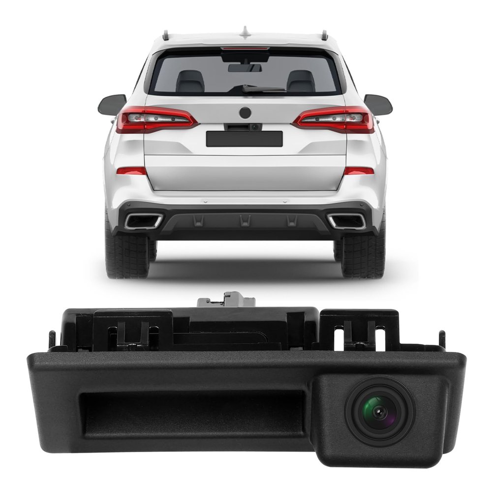 720P HD Car Reverse Camera, Vehicle Backup Camera, Car Rear View Trunk Handle Camera for VW Tiguan Touran Passat Sagitar Lavida Teramont Touareg Sharan Audi A3 S3 Q7 A4L Skosa Superb Octavia