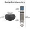 Multi Purpose 3/8inch Tripod Feet Spikes with Nonslip Pad Enjoy Secure Camera in Photography and Streaming DSLR Camera Tripod Foot view 3
