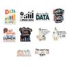 (10 Pcs) Data Analysis Stickers Pack, Funny Data Driven Vinyl Decals, I Speak Data Quote Stickers for Analysts, Scientists, Coders, Laptop Water Bottle Scrapbook Decor view 1