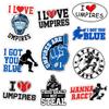 (10 Pcs) Umpire Sticker Pack, Funny Baseball & Softball Vinyl Decals, I Love Umpires, I Got You Blue, Thou Shalt Not Steal, Waterproof Stickers for Umpires, Coachers, Catchers, Sports Fans view 1