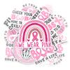 (10 Pcs) Breast Cancer Awareness Stickers Pack  Pink Ribbon Decals, Funny Motivational Cancer Survivor Vinyl Waterproof Stickers for Laptop, Water Bottle, Car view 4