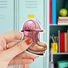 (3 Pcs) Pink Worker Sticker, Feminine Blue Collar Job Pride Vinyl Sticker for Water Bottle Skateboard Helmet Hard Hat Toolbox Decal, Gifts for Women Girl Friends in Welders Electricians view 2