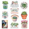 (10 Pcs) Funny Plant Stickers  Vinyl Waterproof Gardening Sticker Pack Plants Quotes & Succulents, Decals fot Water Bottle, Journal  Gifts for Gardeners, Plant Moms & Nature Lovers view 1