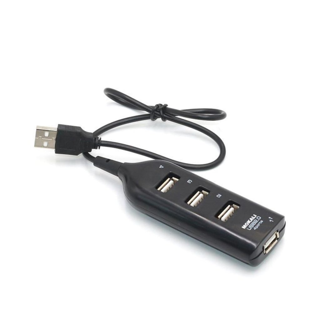 CONGARTENO Portable USB Hub with Ports High-Speed Data Transfer Compatible with Laptop Computer Tablet and Smartphone Black USB Expansion Splitter for