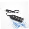 CONGARTENO Portable USB Hub with Ports High-Speed Data Transfer Compatible with Laptop Computer Tablet and Smartphone Black USB Expansion Splitter for view 2