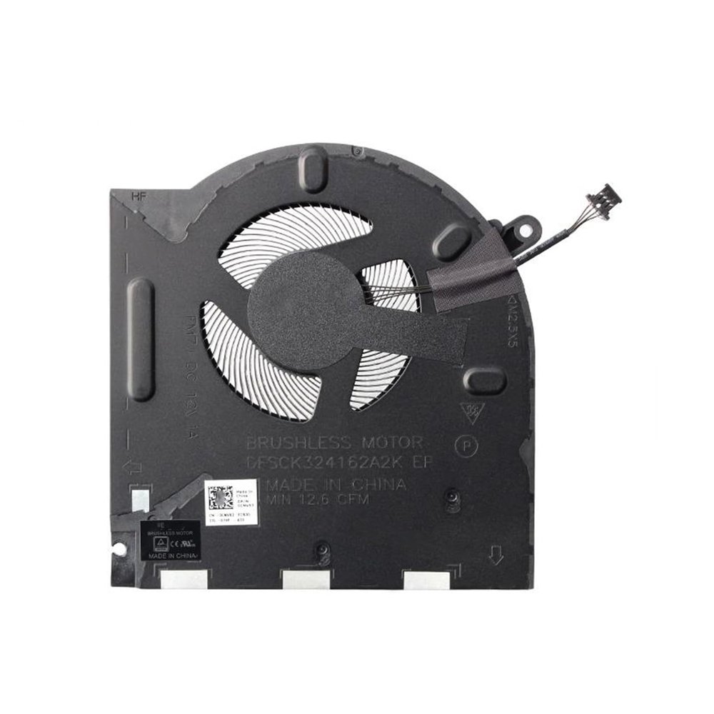 12V RTX30XX Version Laptop Cooling Replacement CPU + GPU Fan for Dell Alien-Ware M17 R4 R3 P45E Series DFSCK324162A2K 0CNV63 + DFS240012BK0T 0H5TYJ 12V 4 PIN (fan1)