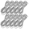 HAKIDZEL 10pcs PC Phone Extension Cords Silver Gray PVC Telephone Line Cable for Office Hotel Fax Answering Machine Replacement view 1