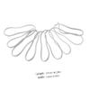 HAKIDZEL 10pcs PC Phone Extension Cords Silver Gray PVC Telephone Line Cable for Office Hotel Fax Answering Machine Replacement view 2