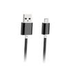 KOMBIUDA Nylon Braided Micro USB Charging Cable Extra Long Rapid Charge Cord for Mobile Devices Black Compatible with Power Bank and Charging Station view 1