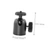 IWOWHERO Rotating Mini Camera Ball Head Mount Metal Tripod Head with Screw Angle for DSLR Projector Smartphone Photography Accessories Stable Aluminum Alloy Stand view 2