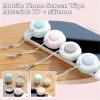 Yantbin Screen Cleaner 24pcs Macaron Phone Screen Cleaning Pendant - Practical, for Camera Lens, Wipe & Clean(Green) view 4