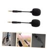 FELTECHELECTR 2pcs Bendable Mini Denoise Condenser Microphone for Phone Tablet Laptop High-Definition Sound Portable Flexible Gooseneck Mic for Streaming Podcast Gaming Recording view 2