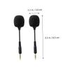 FELTECHELECTR 2pcs Bendable Mini Denoise Condenser Microphone for Phone Tablet Laptop High-Definition Sound Portable Flexible Gooseneck Mic for Streaming Podcast Gaming Recording view 3