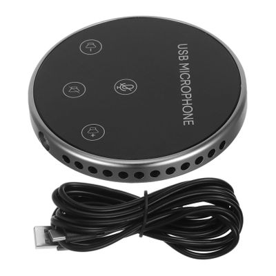 HAKIDZEL Pickup USB Omnidirectional Microphone Portable Tabletop Mic for Live Streaming Video Recording Conference Calls Compatible with Laptop Desktop