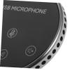HAKIDZEL Pickup USB Omnidirectional Microphone Portable Tabletop Mic for Live Streaming Video Recording Conference Calls Compatible with Laptop Desktop view 3