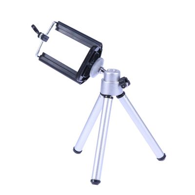 KOMBIUDA Portable Camera Tripod Stand with Adjustable Legs and Extendable Phone Clamp Holder for Phones Non-Slip Rubber Feet Lightweight and Flexible for Outdoor Travel Photography