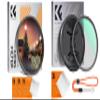 67mm Black Diffusion 1/4 Effect & 4-8 Points Variable Star Filter Cross Screen Starburst Filter view 1